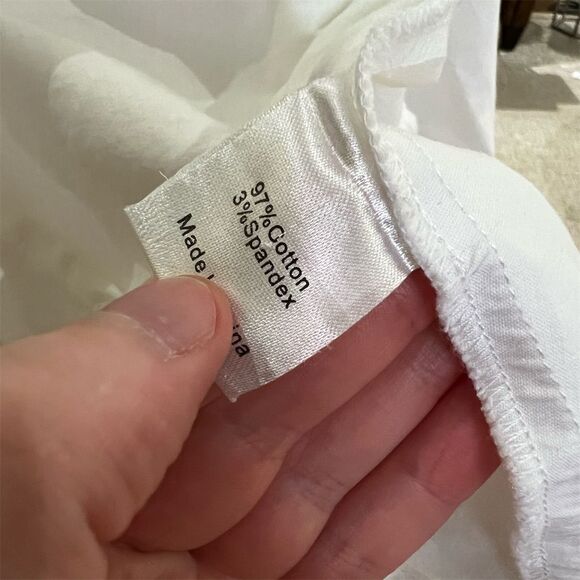 Tuckernuck Women's White Button-Down Shirt Size Small Long Sleeve Collared - Picture 4 of 4